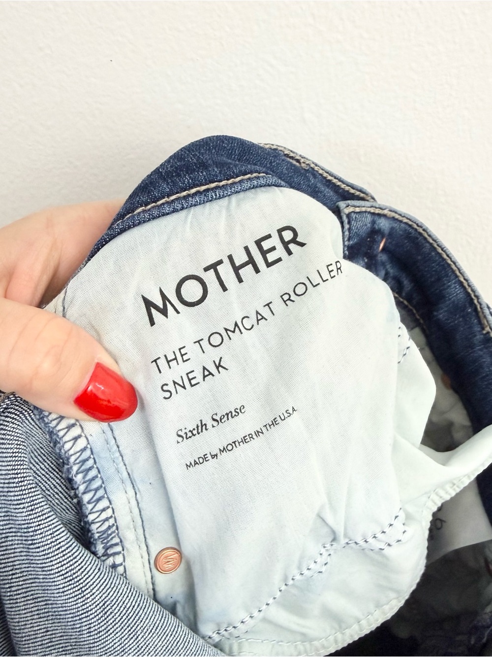 Mother The Tomcat Roller Sneak Sixth Sense High Rise Wide Leg Jeans 26 - Picture 6 of 8